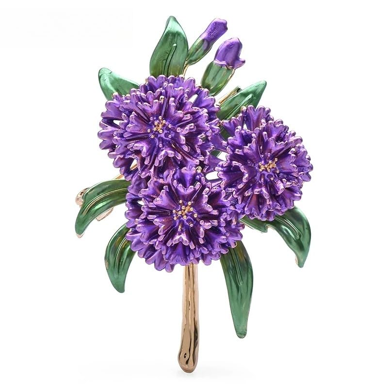Broches à fleurs d'émail haut de gamme pour revers de veste