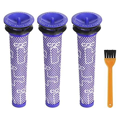 3 Stück Waschbar Pre Motor Stick Filter Zubehör für Dyson V6 V7 V8 DC58 DC59 DC61 DC62 DC74 Staubsaugerzubehör Cover