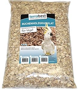 Terrabest Buchenholzgranulat Vogelstreu 4,5KG Grob