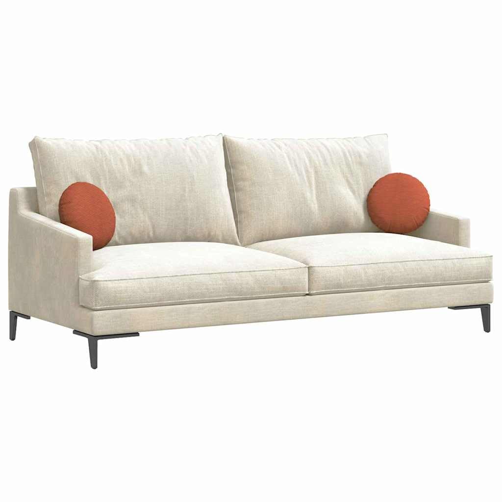 2 cojines de asiento rojo y naranja, diámetro de 30 x 13 cm, tela de pana extraíble, funda con cremallera, relleno de poliéster, cojín de asiento para silla, banco, cojín de suelo para salón