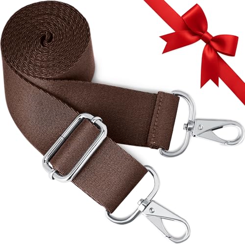 BOACAY Correa Bolso Bandolera, Cinta de Hombro Ajustable y Intercambiable para Mujer y Hombre, Tira Ancha de Reemplazo, Accesorio Universal con Clips