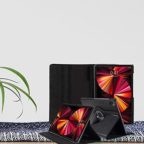 DN-Technology iPad Pro 11 Case, iPad Pro 11 4th / 3rd Gen Case, iPad Pro 11 inch Case, 360° Rotating Multi-Angle Stand, PU Leather Flip Folio Case For Apple iPad Pro 11 3rd Gen Case 2022 / 2021