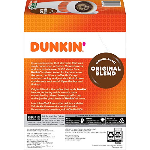 Dunkin' Original Blend Medium Roast Coffee, 88 Keurig K-Cup Pods #TOP2