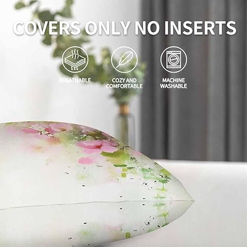 Miniatura 7 de Beabes Fundas de almohada, juego de 2 fundas de almohada decorativas para sofá, dormitorio, automóvil, sala de estar, copos de nieve de Navidad de