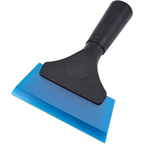 EHDIS Small Squeegee 5 inch Rubber Window Tint Windshield Squeegee for Car Window, Glass, Mirror, Shower, Auto,Windows Cleaning(Blue)