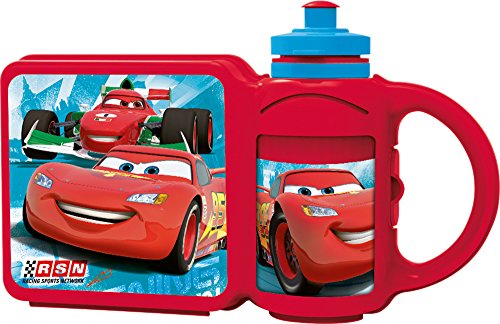 Preisvergleich Produktbild Joy Toy 752372 Jausenbox mit Sportflasche "Disney Cars" 400 ml