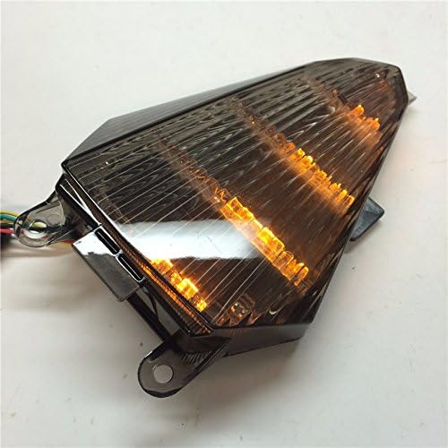 HONGK- Tail light Brake Signal Turn Signal Smoke Lence Yellow Red LED Light Compatible with 2008 2009 2010 2011 2012 2013 YAMAHA YZF-R6 [B01C0SRJQ2]