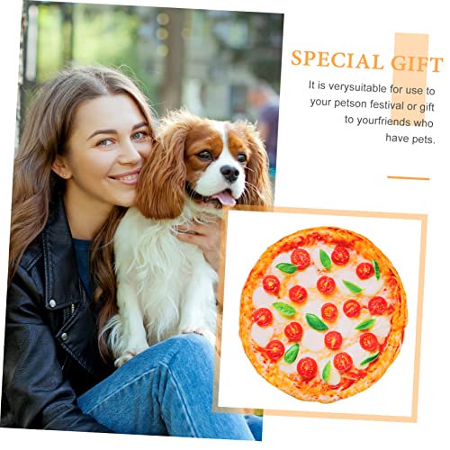 Balacoo 3 Pçs Almofada De Pizza Pequena E Aconchegante Lavável Design De Filhote De Novidade Colchão