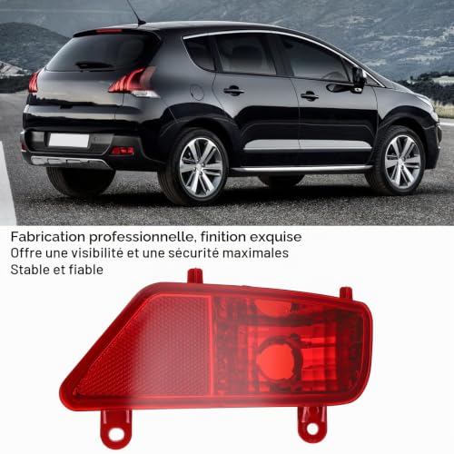 Septpenta Feu Antibrouillard Arrière Rouge pour 3008 5008 2009-2016 - Montage de Voiture à Droite – vue 4