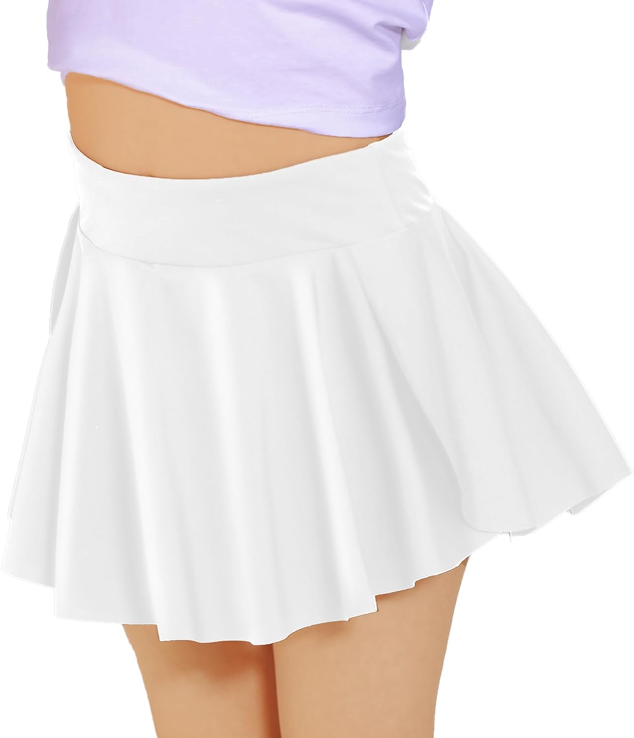 Skort Girls, Athletic Skirts for Tennis Golf, Butterfly Flowy Shorts for Kids, Shorts with Pocket