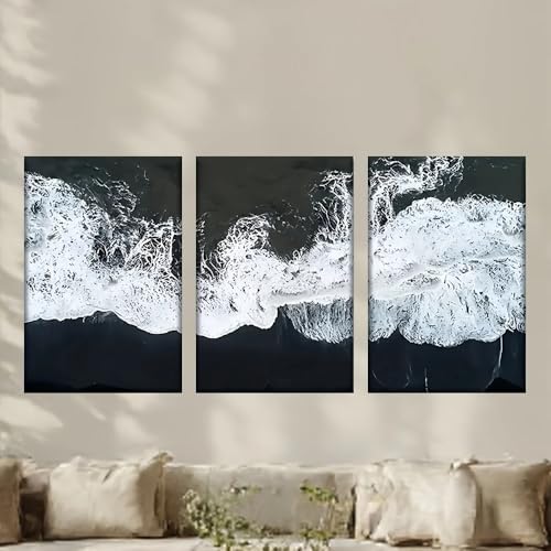 Impressions sur toile vagues scandinaves décoration murale affiches abstraites salon 60x80 cm