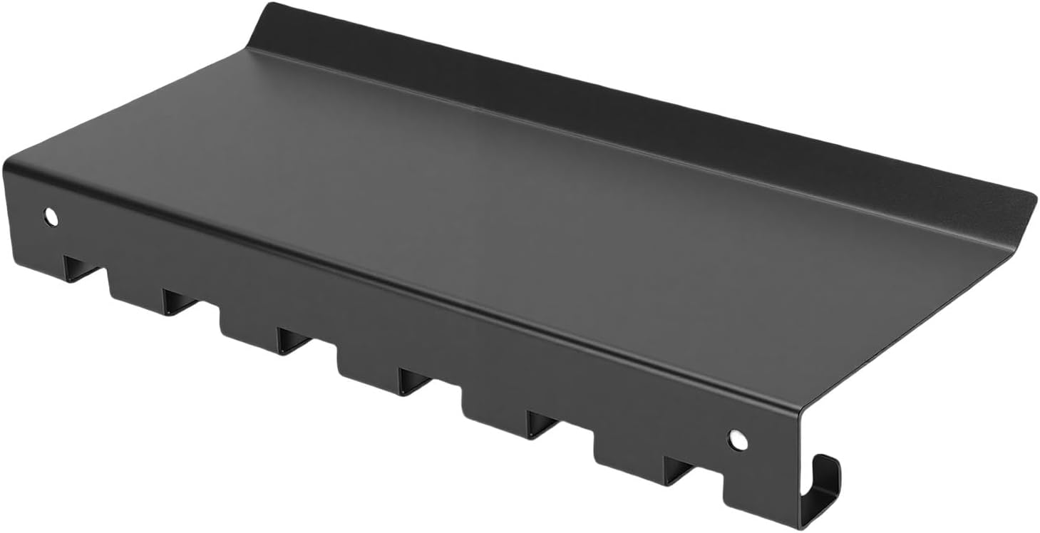 Floating Shelf with T Bracket Lock Adapters, Wall Mount Organizer for Home Gym Storage and Fitness Workout Gear