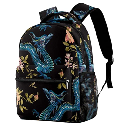 Sac à dos dragon Leisure Campus Medium pour filles et garçons avec porte-bouteille