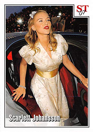 Scarlett Johansson trading card (Actor Black Widow) 2008 Spotlight Tribute Promotional #43 perforated edges