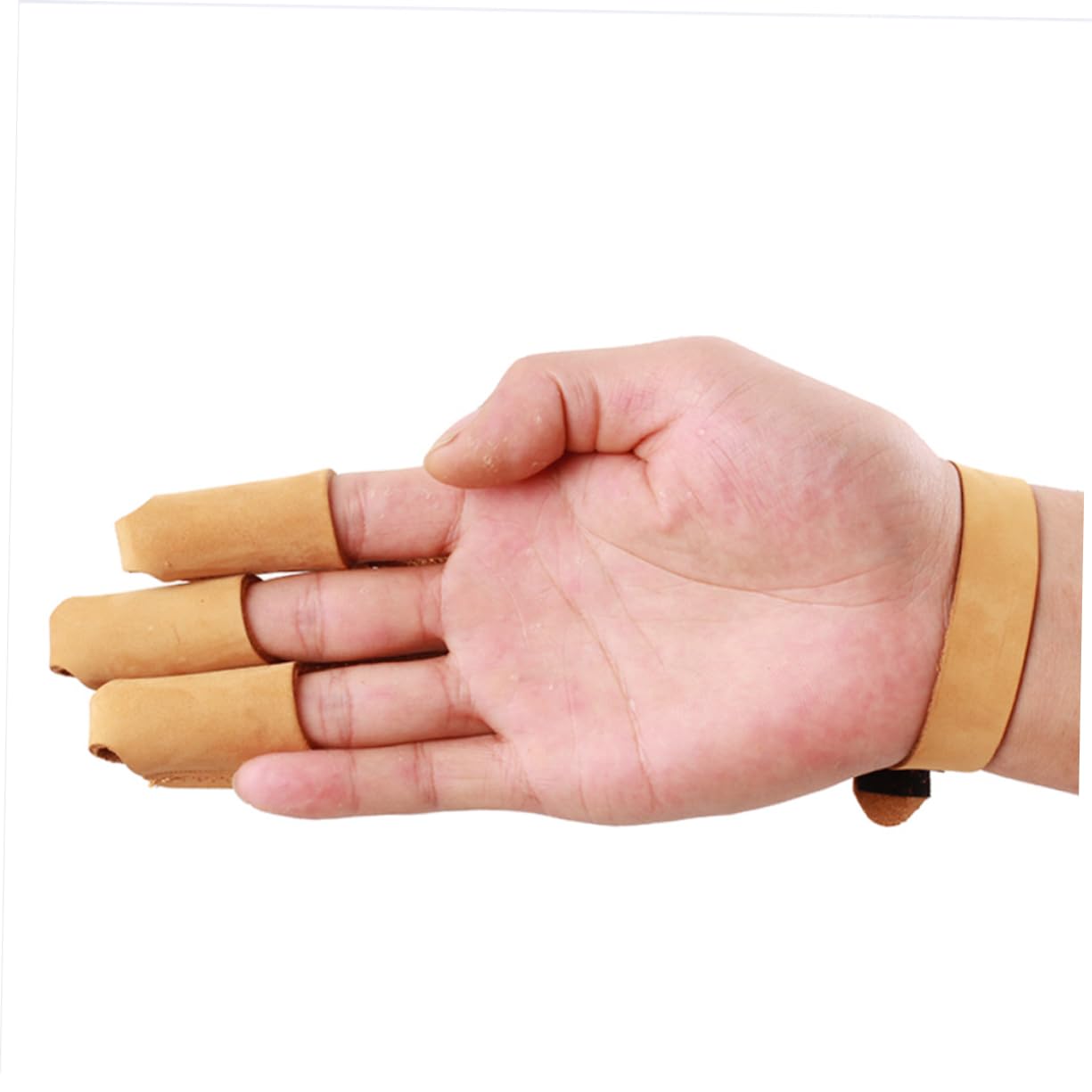 LIOOBO 2 Pcs Archery Arm Guard Sleeve Bowstring Saver Finger Guard Archery Bracer Three Finger Gloves Forearm Protector for