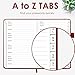 Elegant Password Book with Alphabetical Tabs - Hardcover Password Book for Internet Website Address Login - 5.2