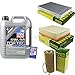 Produktbild Filter Set Inspektionspaket 5 Liter Liqui Moly Motoröl Top Tec 4600 5W-30 MANN-FILTER Innenraumfilter Luftfilter Ölfilter