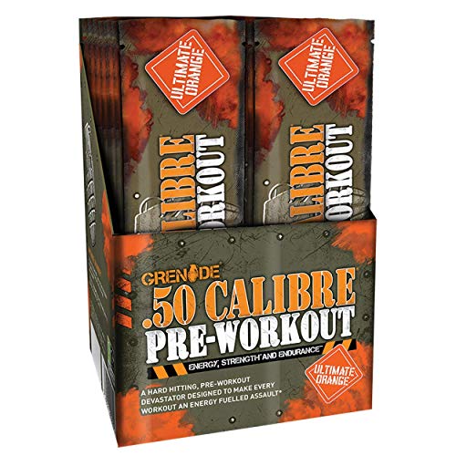 Grenade 50 Calibre Pre-Workout Devastation Sachets - Ultimate Orange, 50 Servings (25 Sachets, 2 Servings per Sachet)