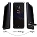 Omnifense Galaxy S9 Plus Screen Protector Privacy 2-Way Anti Spy (2 Pack) Curve Fit Soft Film (NOT Tempered Glass) for Samsung S9+ with 1-Pack Back Skin Protector