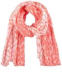 Samoon Damen Plissée-Schal mit Herz-Print gemustert Fusion Coral gemustert 99