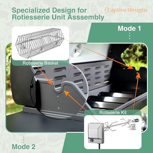 Captiva Designs 6-Burner Propane Gas Bbq Grill With Side Burner & Porcelain-Enameled Cast Iron Grate For Outdoor Kitchen & Backyard Barbecue thumb #4