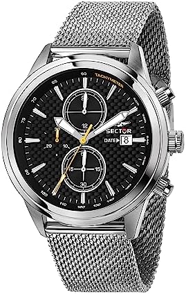 Sector No Limits Orologio da Uomo Analogico al Quarzo con Cinturino in