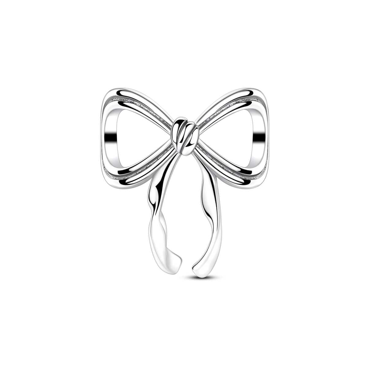 LAZA 925 Sterling Silver Charm for Bracelet Necklace Dangle Love Mom Butterfly Party Charm Beads Pendants DIY Jewelry for Women Bow Tie