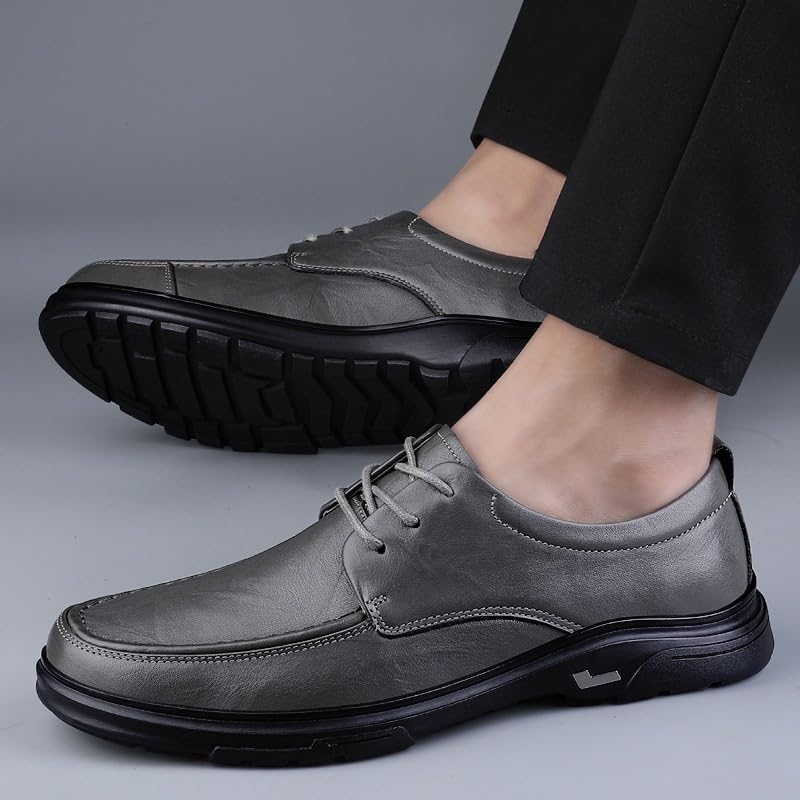 Men's Casual Dress Sneakers Outdoor Platform Walking Oxfords Shoes Comfortable Orthopedic Leather Shoes2
