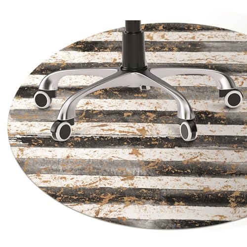 Protecteur de sol rectangulaire et rond PVC : tapis de chaise ø100 cm antidérapant - 3
