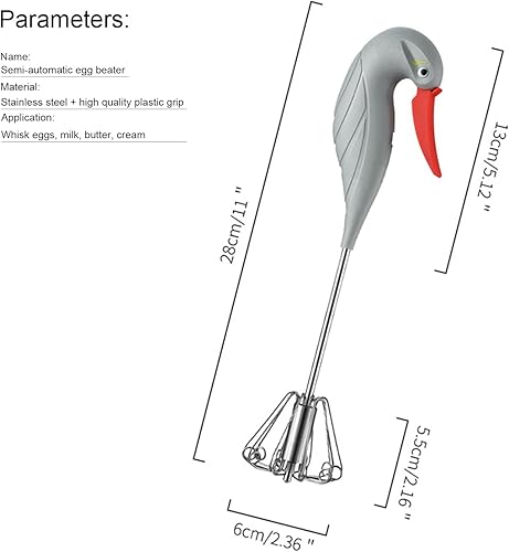 Miniatura 2 de Swan - Batidora de acero inoxidable para el hogar, herramienta versátil para batidor de huevos, espumador de leche, agitador de mano - Utensilios de