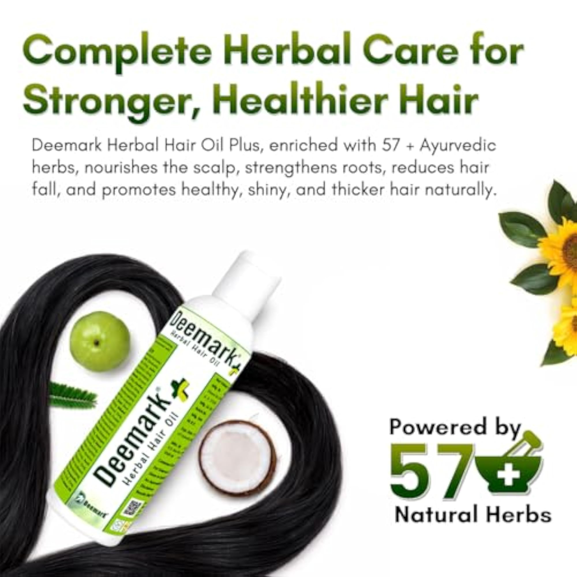 Herbal Hair Oil Plus 200ml, Natural Hair Growth Solution
