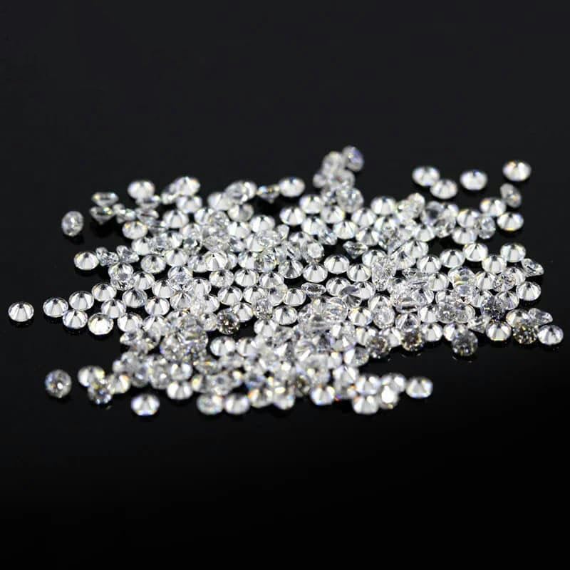 Gemas de circonita de tamaño pequeño 5A, 0,6 a 2,4 mm, 10 a 10 000 unidades, piedras de circonita cúbica blanca redondas, piedras sueltas de corte brillante, 10 000 unidades, 1,8 mm