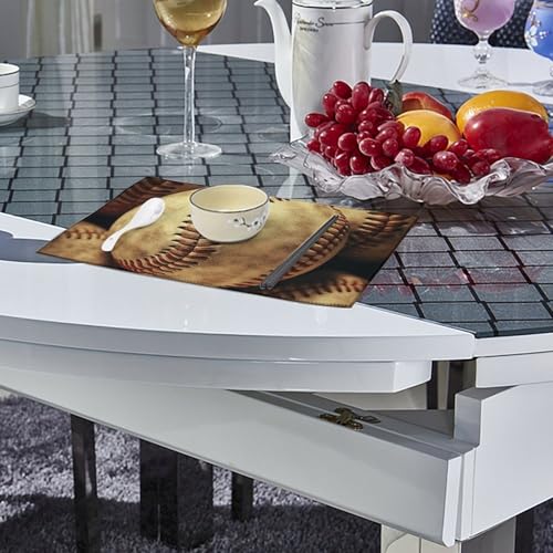 Set de table vintage en toile imperméable résistant chaleur de cuisine - 5