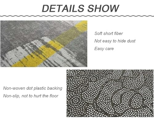 Tapis de couloir gris et antidérapant de 60 à 120 cm de large - 7