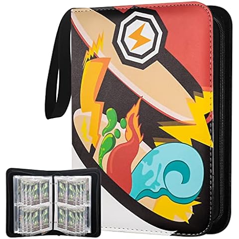 Karten Sammelalbum, Sammelkarten Buch, sammelkartenalben Kartenordner Schutzhülle Sammelmappe mit Reißverschluss thumbnail