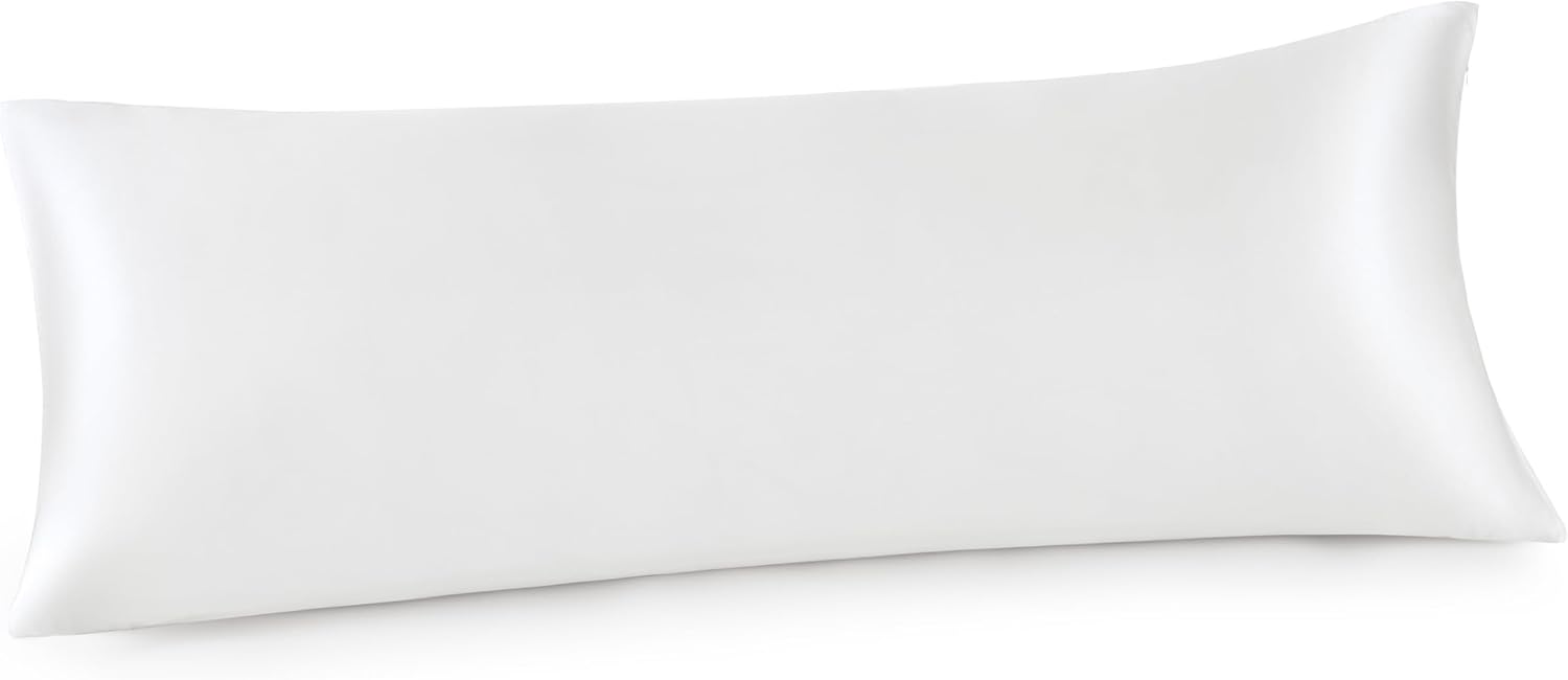 Bedsure Satin Body Pillow Pillowcase for Hair and Skin