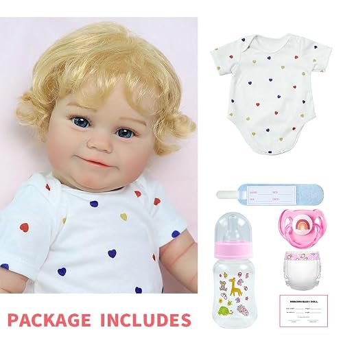 Kaydora Reborn Baby Dolls -20 inches Realistic Reborn Baby Dolls Girl with Lifelike Soft Body Presented in Gift Box for Kids 3+