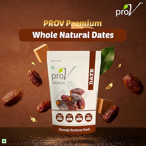 Image of ProV Premium Dates - 250gm| Natural Khajoor| No Added Sugar | No Preservatives| Healthy, Tasty & Nutritious Dryfruits Snack | Rich in Iron, Fiber| Sweet Jewel of The Deserts| (Pack of 3)