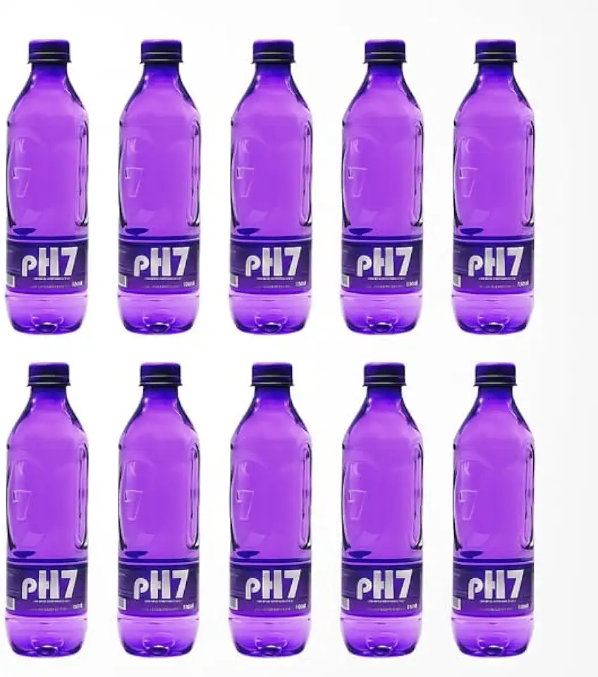 PH-7 Água Mineral Natural, Garrafa 500ml, Pack com 12 Unidades, Sem Gás