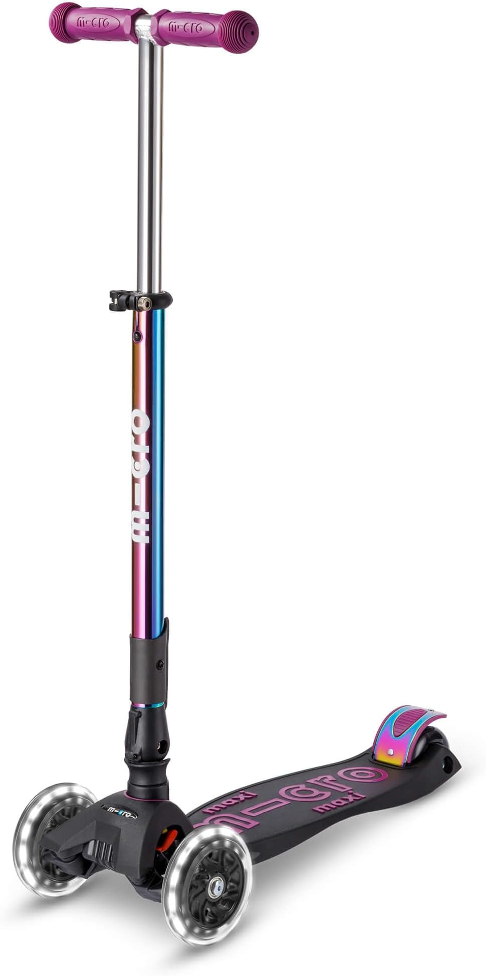 Micro Scooters | Maxi Micro Deluxe Foldable Children's Scooter | Big Wheels | Handlebar Adjustable | 5-12 Years | Boys & Girls