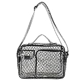 [BinZyronic] 帯電防止クリーンルームエンジニアバッグ、透明PVC素材で耐久性のあるクロスボディメッセンジャー