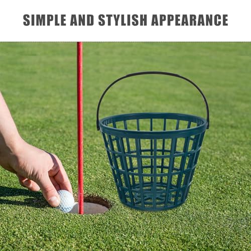Organizador de golf multifuncional cesta para 50 bolas con asa de transporte 5