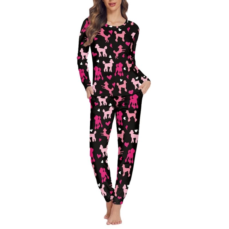 Conjunto de pijama para mujeres y adolescentes, tallas extra grandes XS-6XL, juego de 2