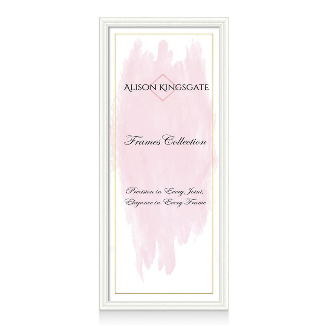 Alison Kingsgate Classic White Picture Frame for Photos - 100X35CM