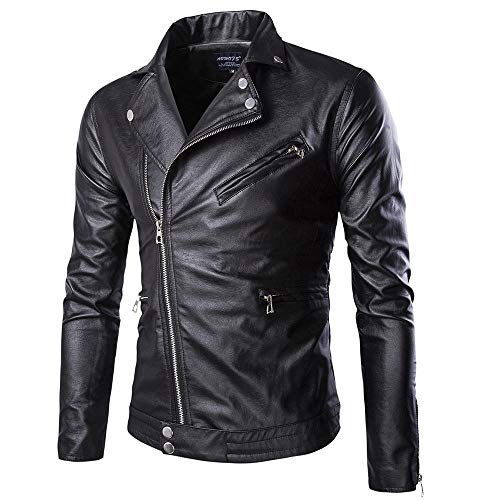 Veste imperméable cuir homme grande taille d'une finition haut de gamme