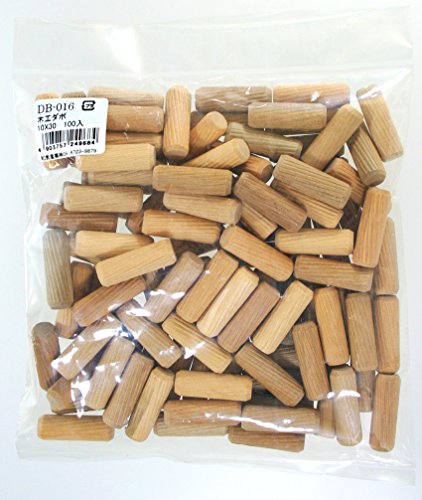 WAKI 木工ダボ 10×30mm 約100個
