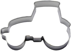 BekkiB - Ausstechform "Traktor" - ca. 6,5 x 4,6 cm - Spülmaschinengeeignete Ausstechform aus Edelstahl - Zum Backen von Plätzchen - 7511