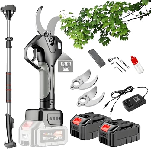 AETEREOS Sécateur électrique de Jardin 50mm Sécateur à Piles,Cisailles d'élagage sans fil,2 Batteriâ€¦ – Vignette