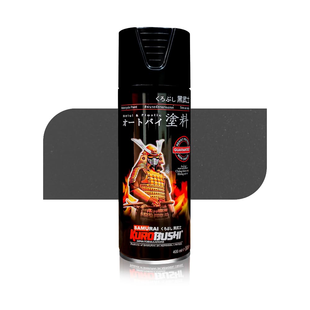 Samurai Kawasaki Colour K414 Black Grey Met Spray Paint- Automotive,Motorcycle,DIY