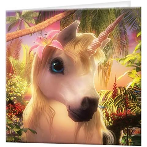 3D LiveLife Unicorn Greeting Cards with Envelopes Cover